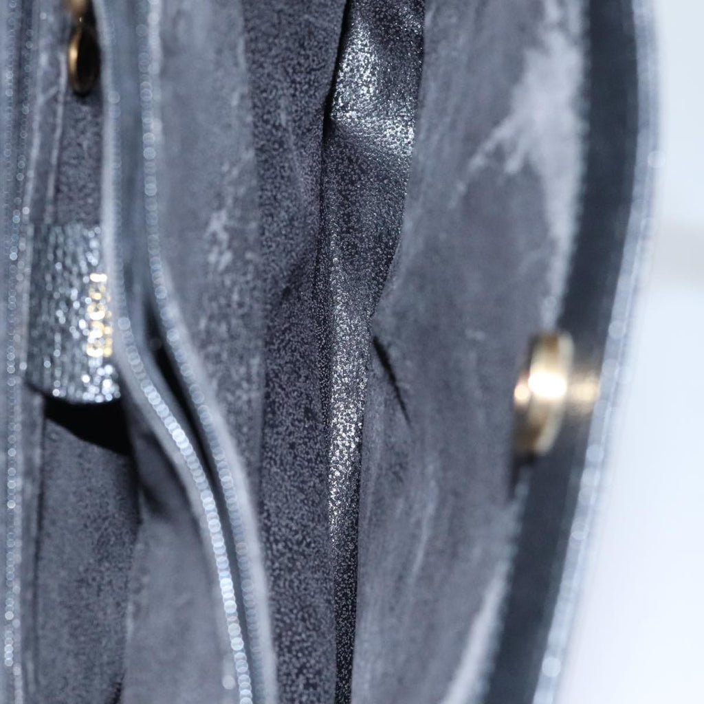 GUCCI Bamboo Hand Bag Suede Black Gold 002 1095 0260 91707
