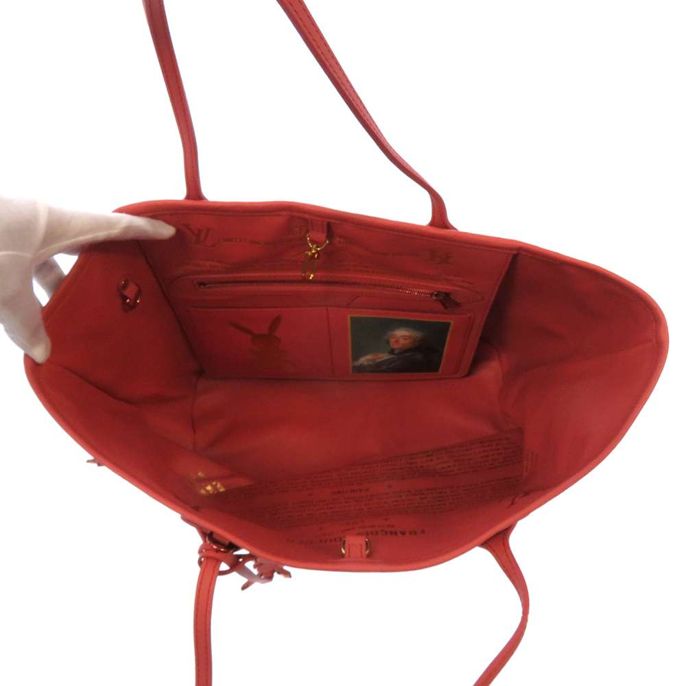 LOUIS VUITTON Neverfull Boucher Poppy petal M43357 PVC Coated Canvas Masters CollectionxCalf Leather Size MM