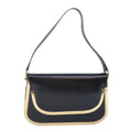 GUCCI Shoulder Bag Leather Black Gold 001 2058 1764 0 91830