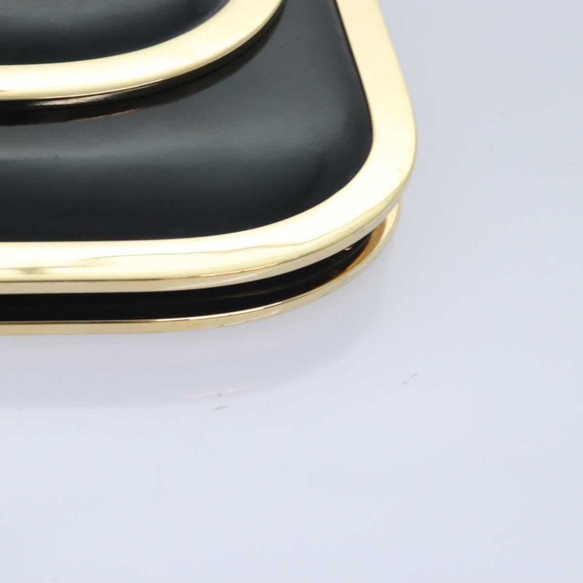 GUCCI Shoulder Bag Leather Black Gold 001 2058 1764 0 91830