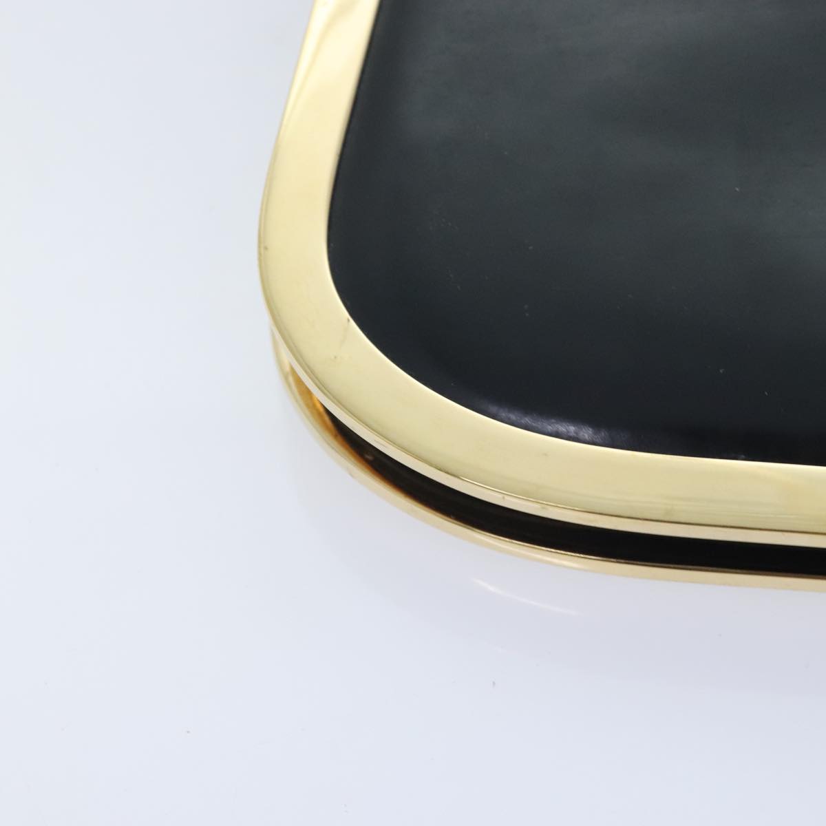 GUCCI Shoulder Bag Leather Black Gold 001 2058 1764 0 91830