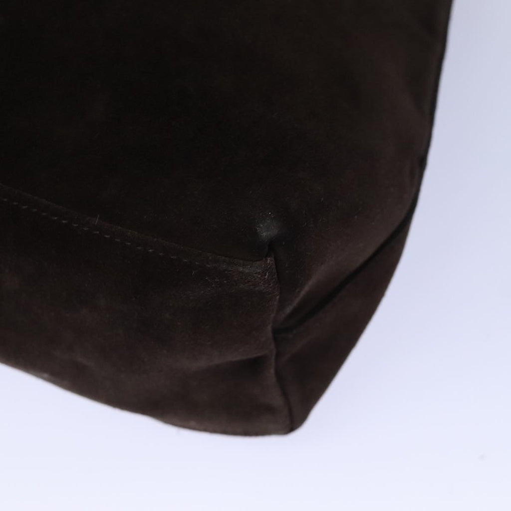 GUCCI Shoulder Bag Suede Brown Silver 001 2853 1991 5 91839