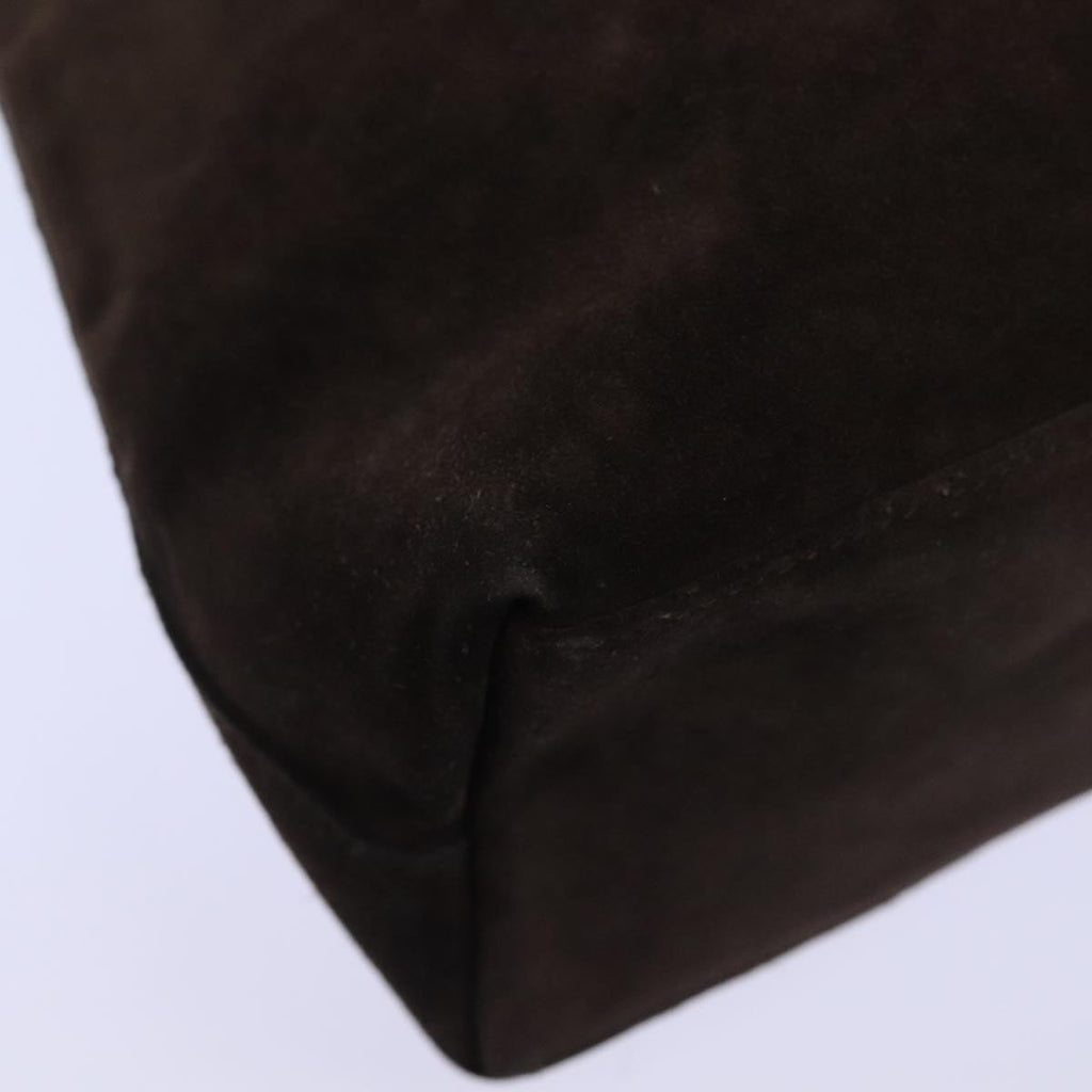 GUCCI Shoulder Bag Suede Brown Silver 001 2853 1991 5 91839