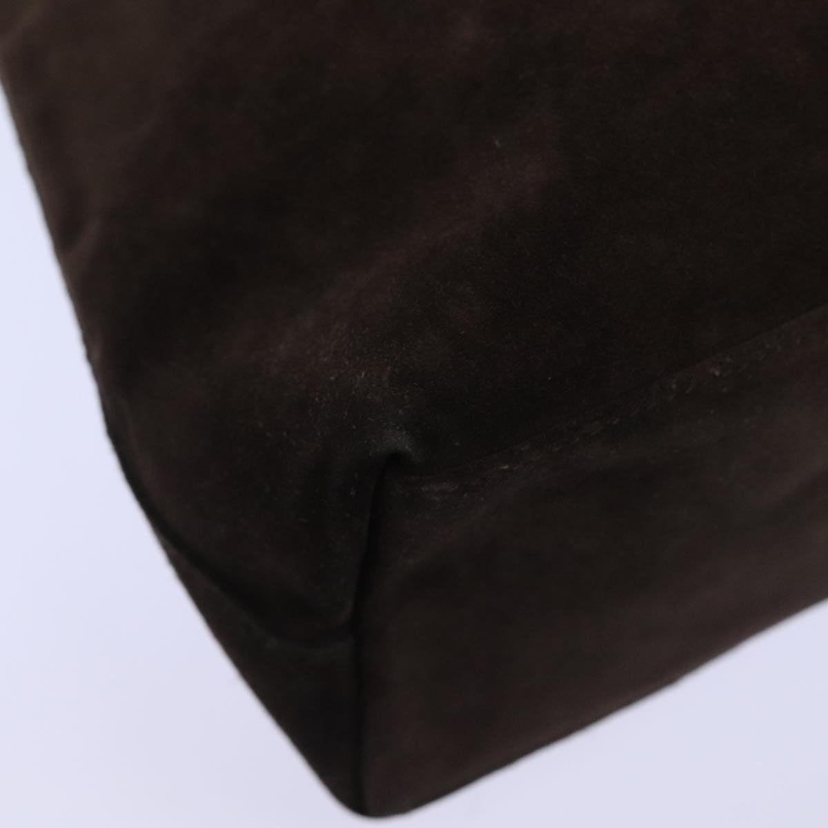 GUCCI Shoulder Bag Suede Brown Silver 001 2853 1991 5 91839