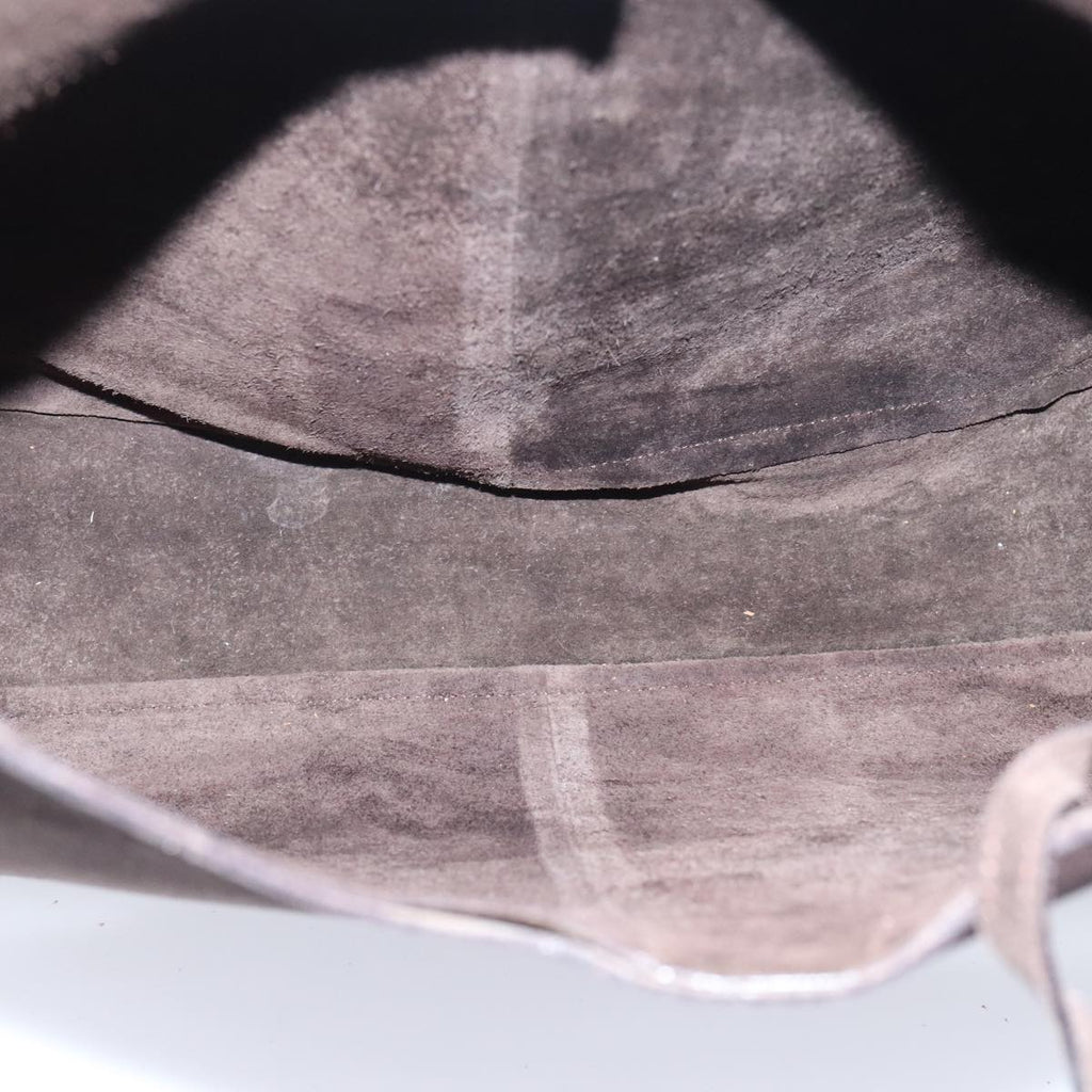 GUCCI Shoulder Bag Suede Brown Silver 001 2853 1991 5 91839