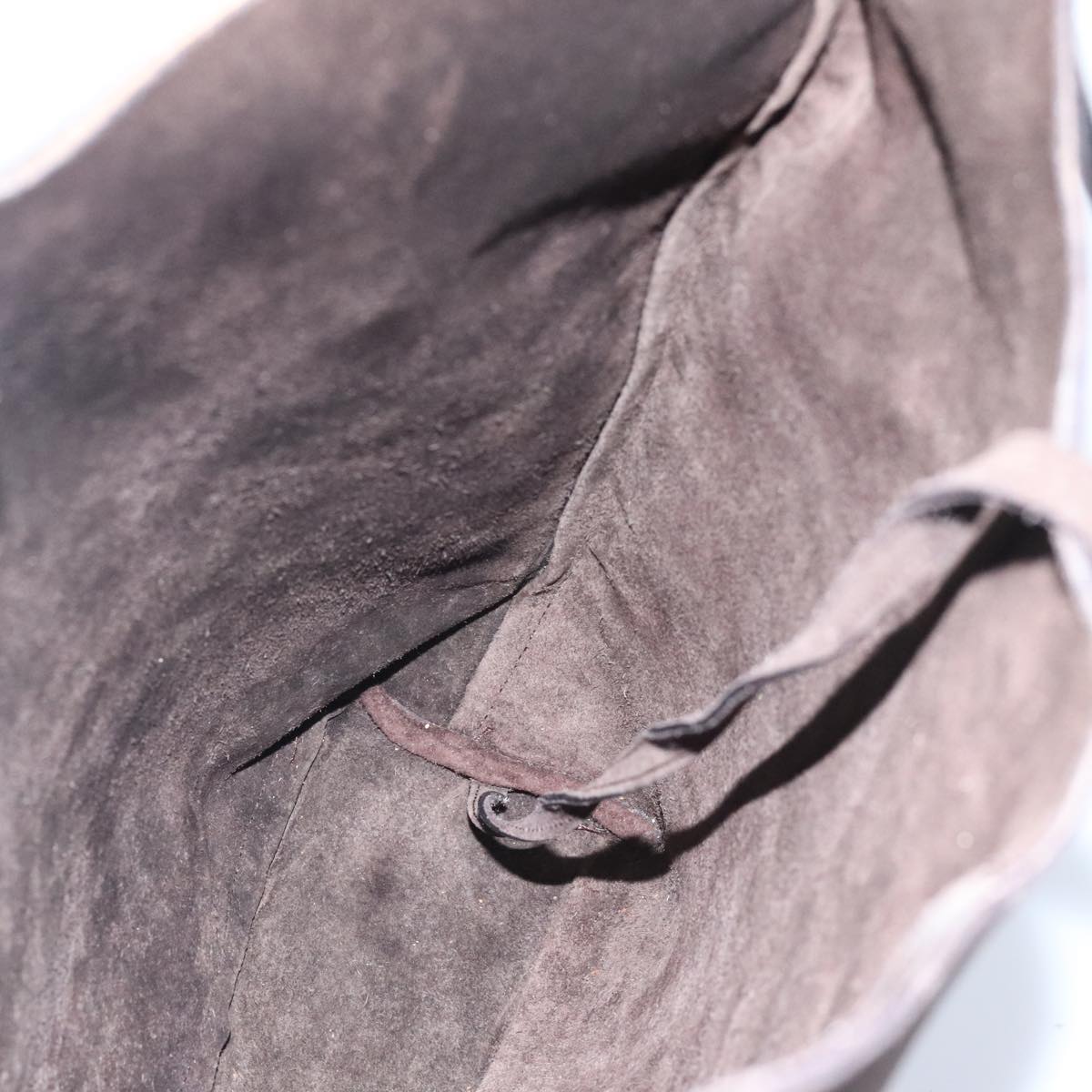GUCCI Shoulder Bag Suede Brown Silver 001 2853 1991 5 91839