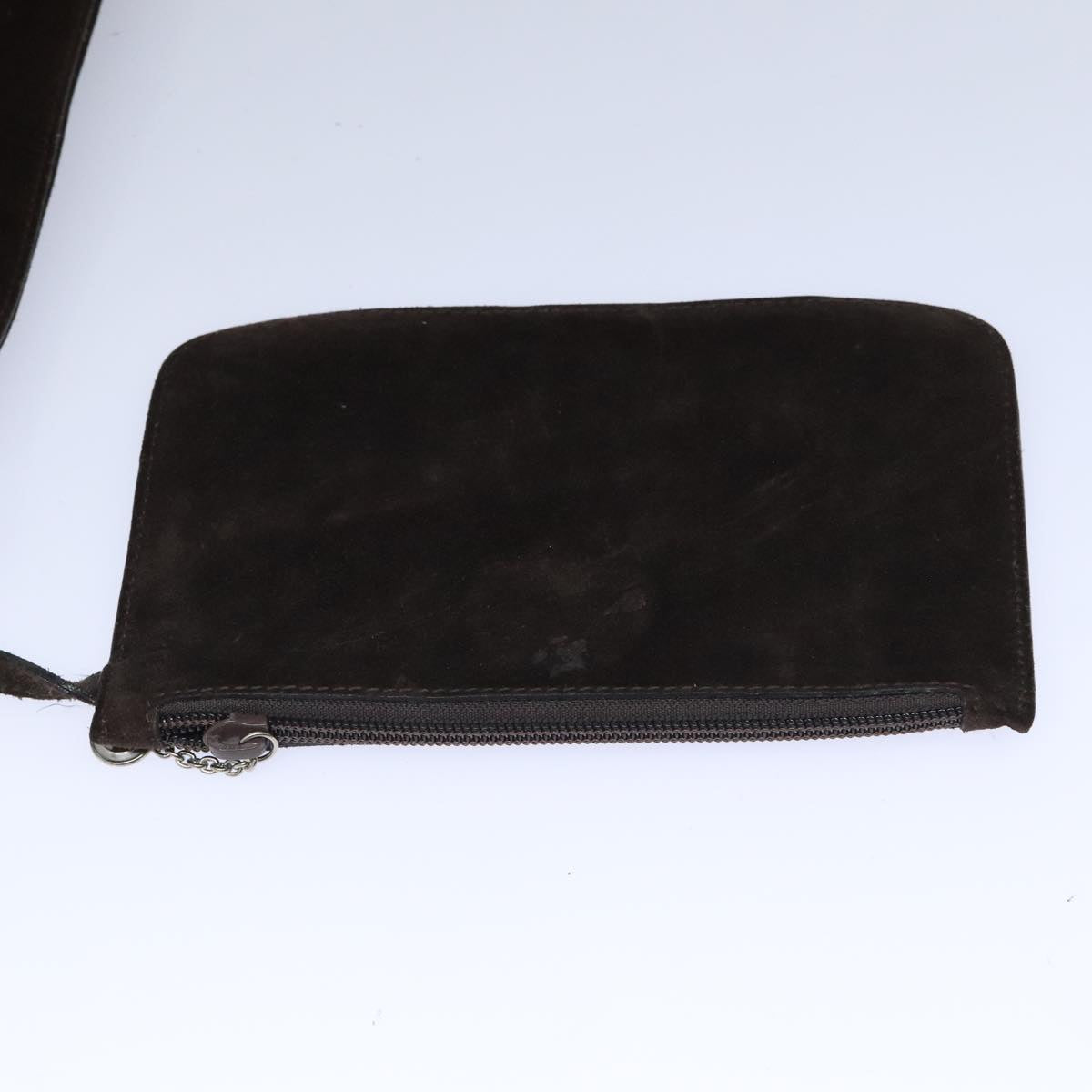 GUCCI Shoulder Bag Suede Brown Silver 001 2853 1991 5 91839