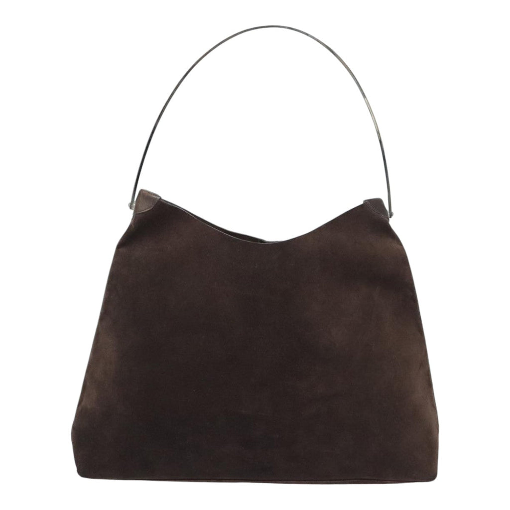 GUCCI Shoulder Bag Suede Brown Silver 001 2853 1991 5 91839