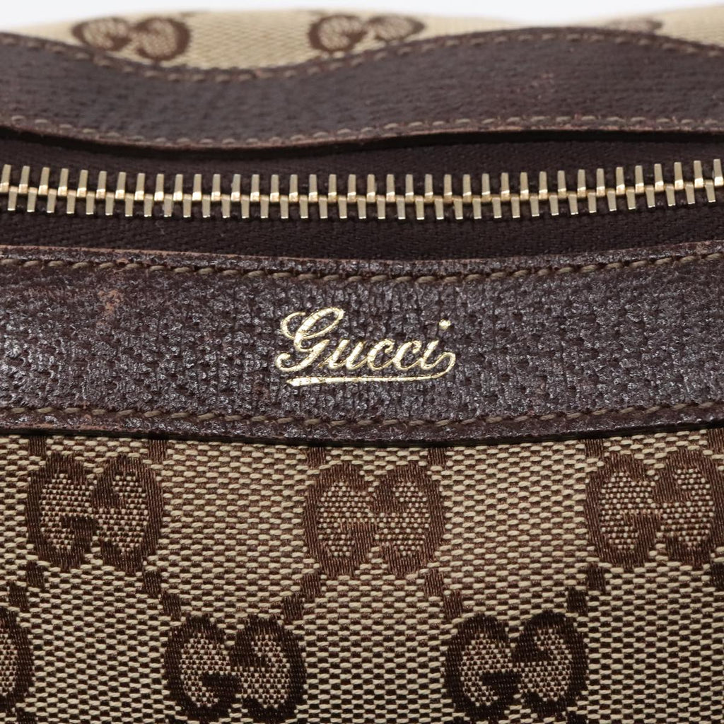 GUCCI GG Canvas Tote Bag Beige Gold 141470 91844
