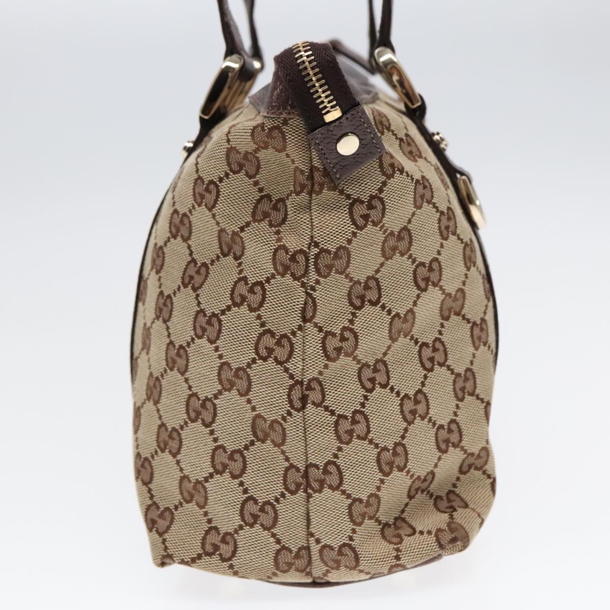 GUCCI GG Canvas Tote Bag Beige Gold 141470 91844