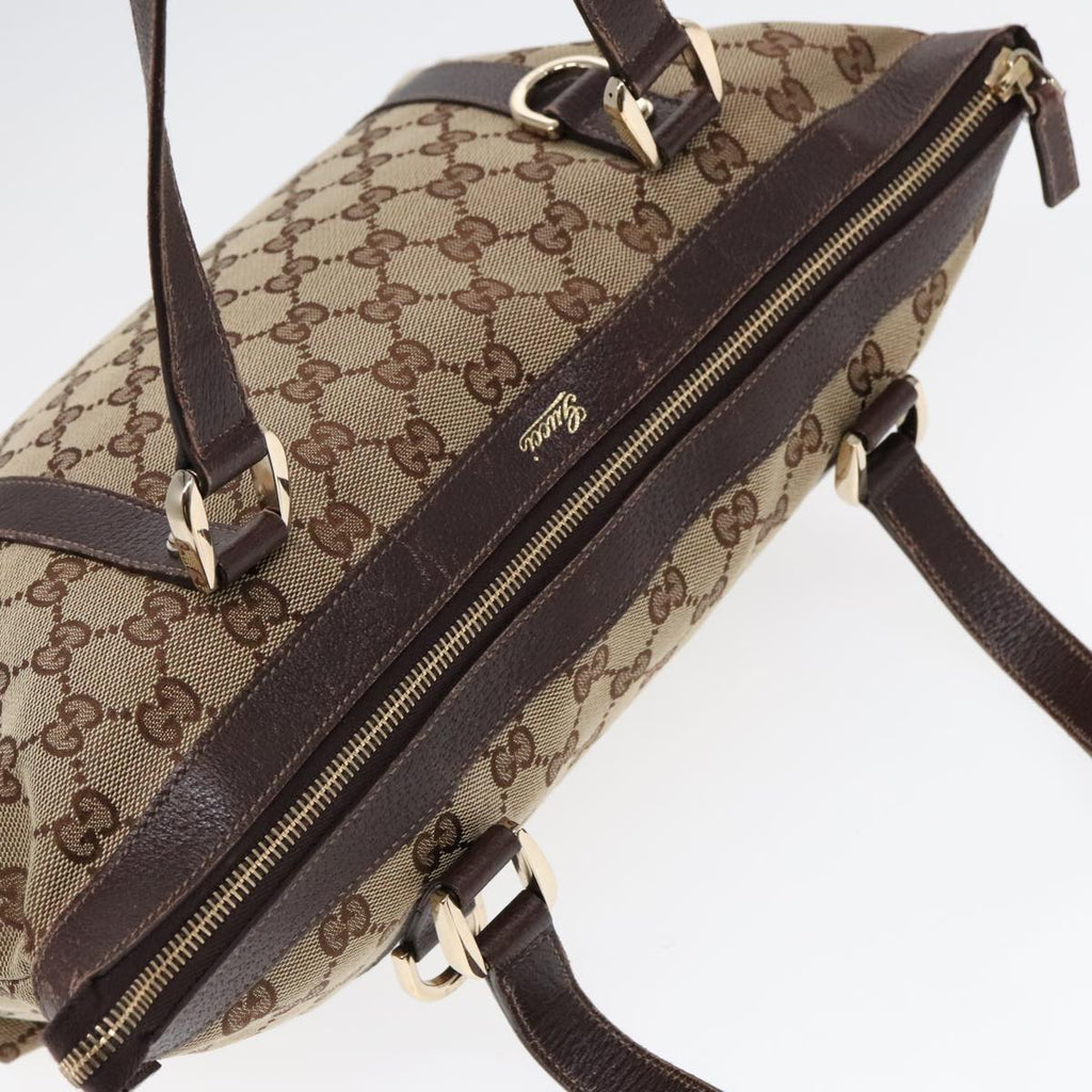 GUCCI GG Canvas Tote Bag Beige Gold 141470 91844