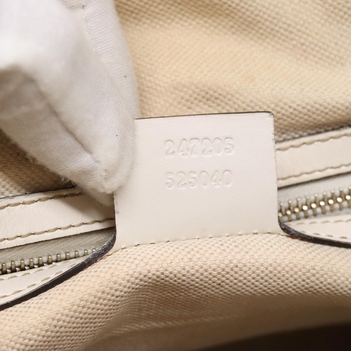 GUCCI GG Canvas Sherry Line Boston Bag 2way Navy White Silver 247205 91845