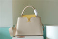 LV Capucines BB Taurillon Creme Beige/ Plume Yellow Berlingot For Women, Women’s Bags, Shoulder And Crossbody Bags 10.6in/27cm LV