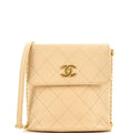 CHANEL About Pearls Flap Hobo Quilted Calfskin Small
