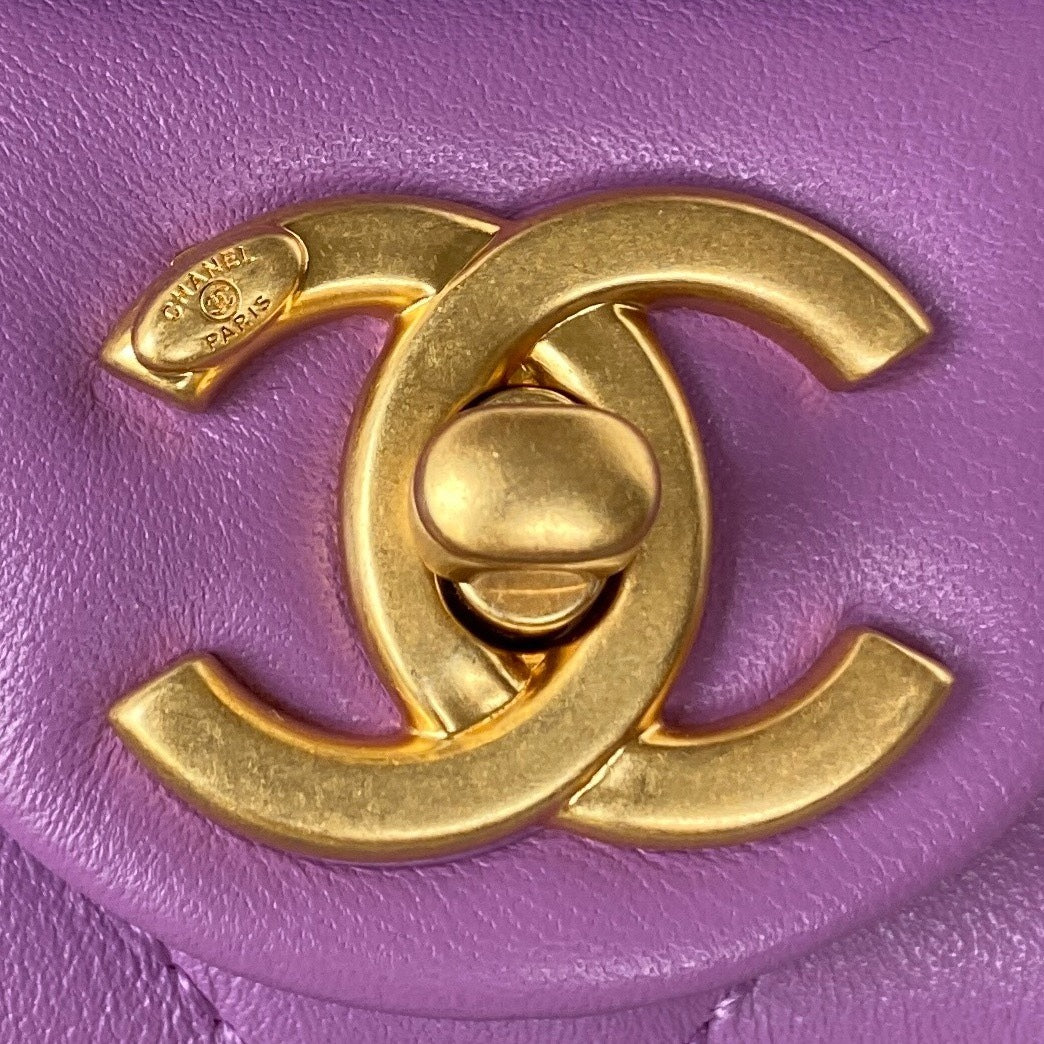 CHLMini Flap Bag Purple For Women, Women’s Bags Shoulder And Crossbody Bags 6.6in/17cm AS3213