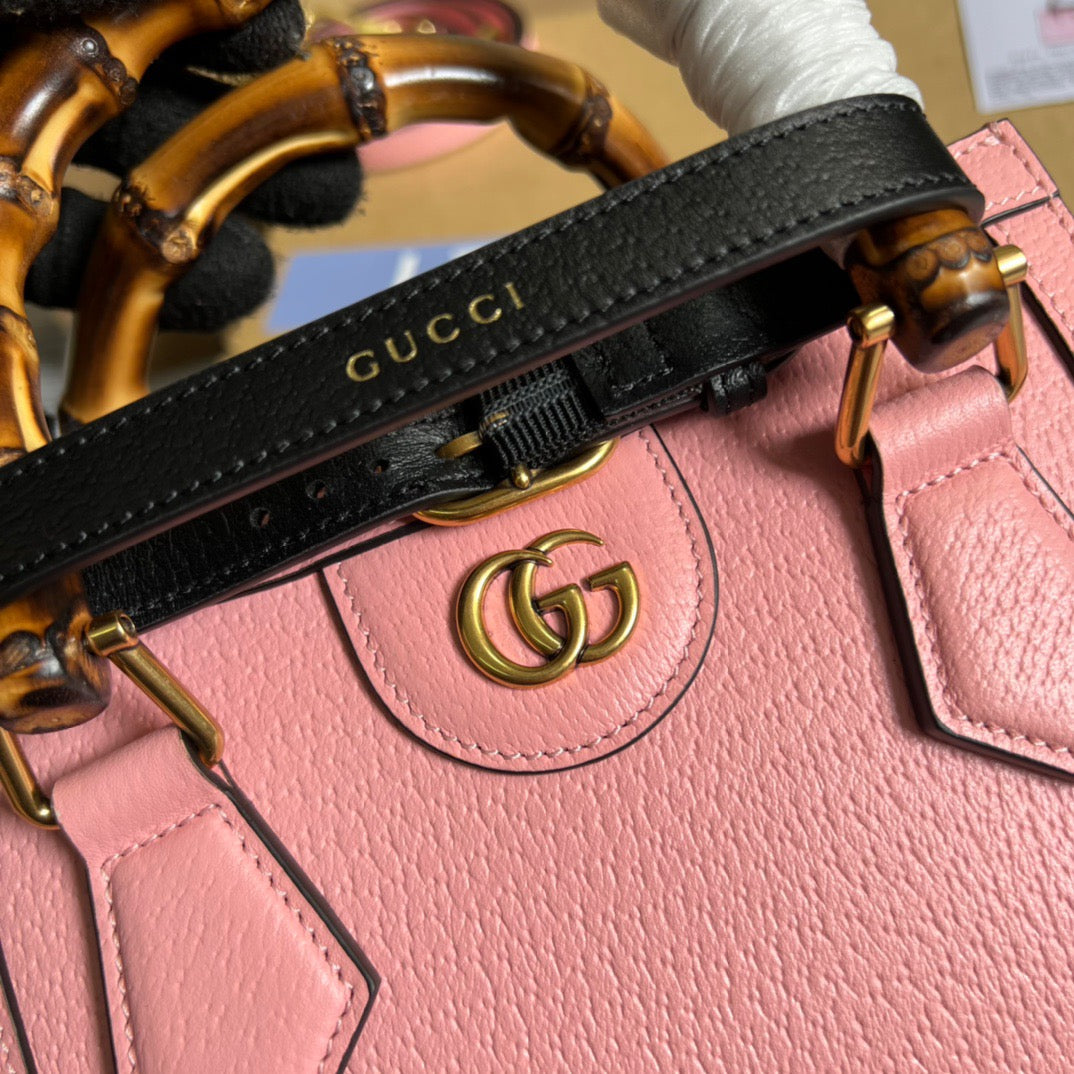 gg Diana Mini Tote Bag Pink For Women, Women’s Bags 7.9in/20cm gg ‎702732 U3ZDT 5479