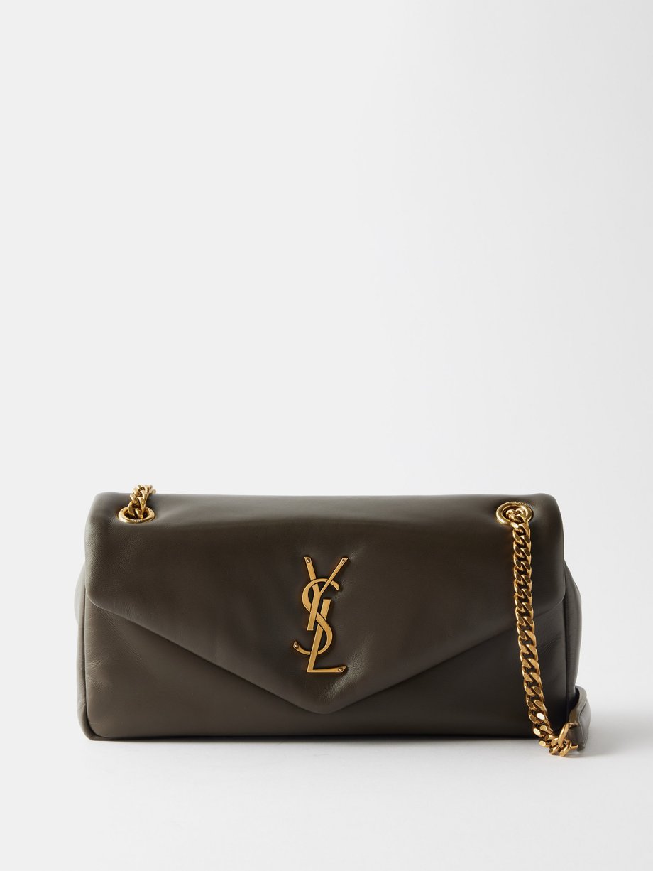 Saint Laurent Women Calypso Leather Shoulder Bag