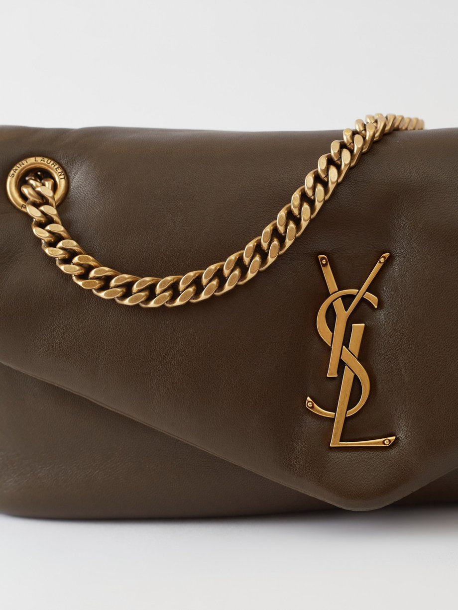 Saint Laurent Women Calypso Leather Shoulder Bag