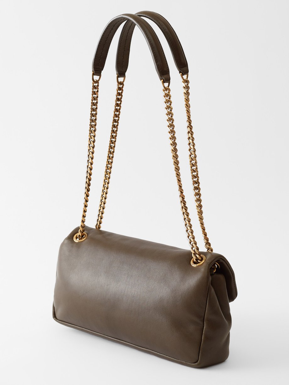 Saint Laurent Women Calypso Leather Shoulder Bag