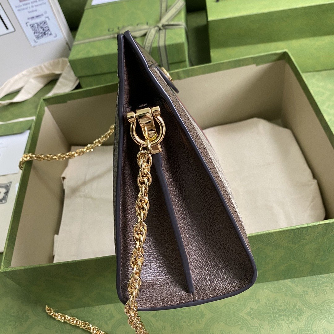 Glami OphiGLAMIa Glami MeGLAMIum Shoulder Bag Beige/Ebony Glami Supreme Canvas Green And Red Web For Women 13in/32.5cm Glami 503876 K05NG 8745