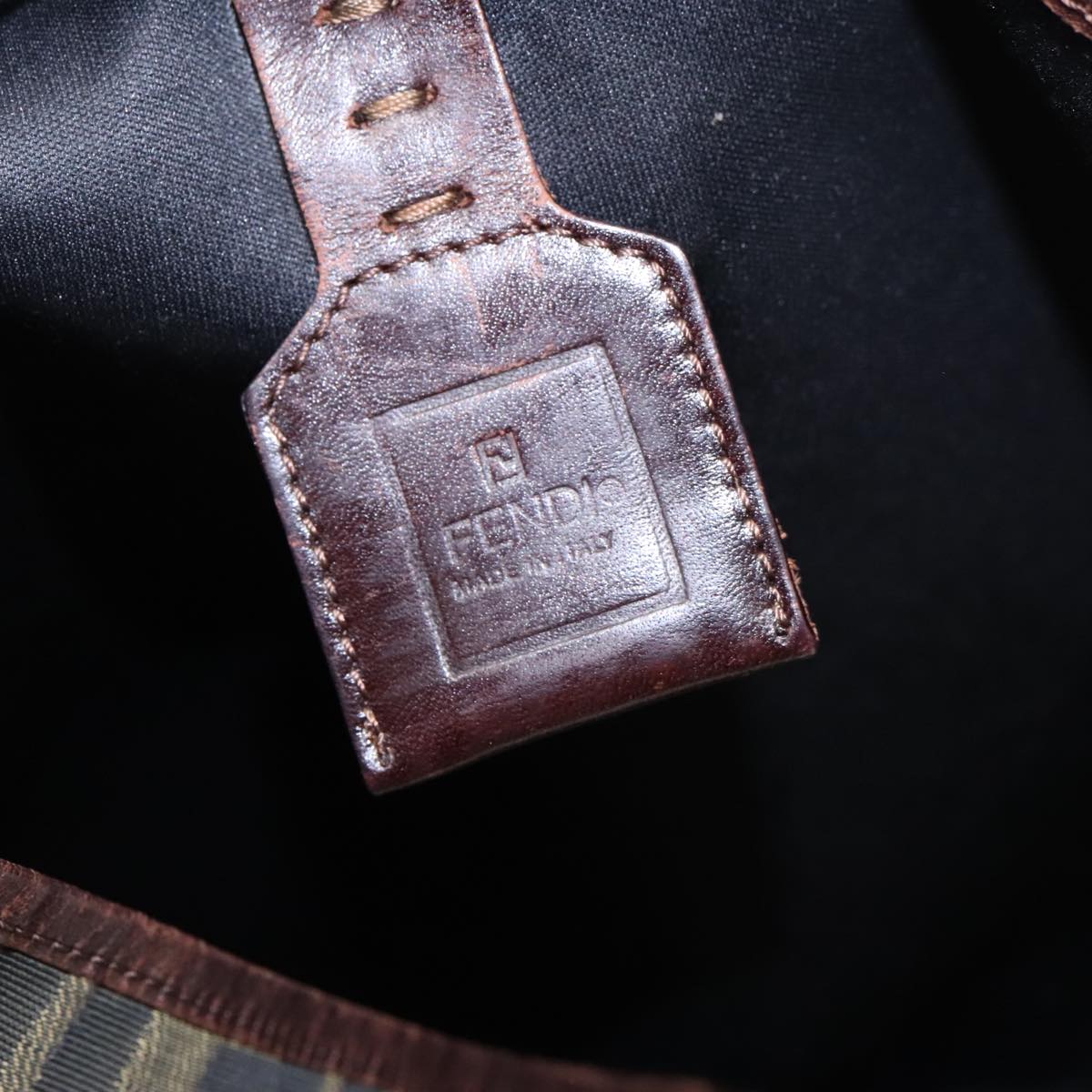 FENDI Zucca Canvas Tote Bag Brown Black 92145
