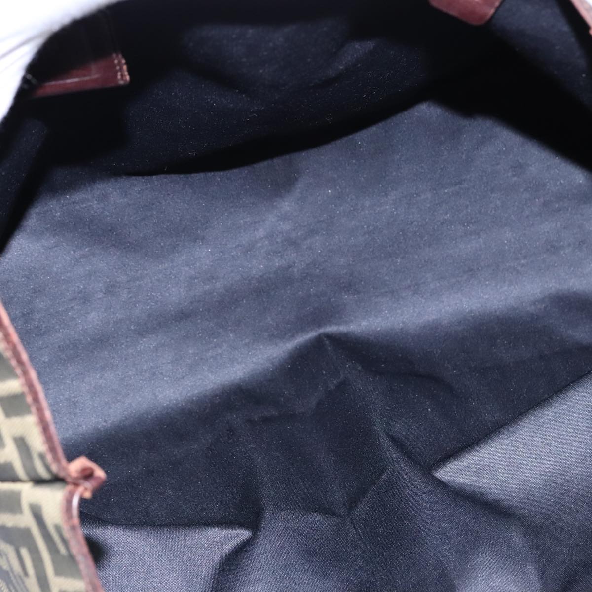 FENDI Zucca Canvas Tote Bag Brown Black 92145