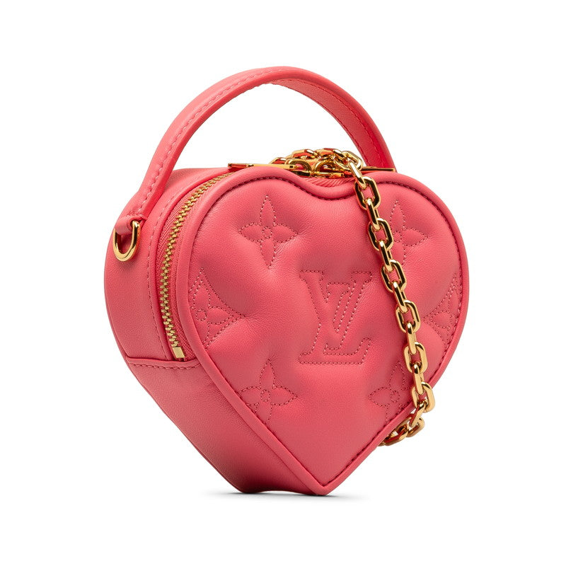 Louis Vuitton Bubblegram Pop Hart Handbag Chain Shoulder Bag 2WAY M81893 Dragon Fruit Pink Leather  Louis Vuitton