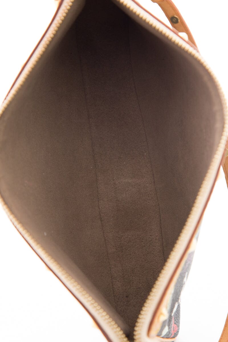 Louis Vuitton X Takasgi Murakami 2003 Multicolor Canvas Monogram Pochette