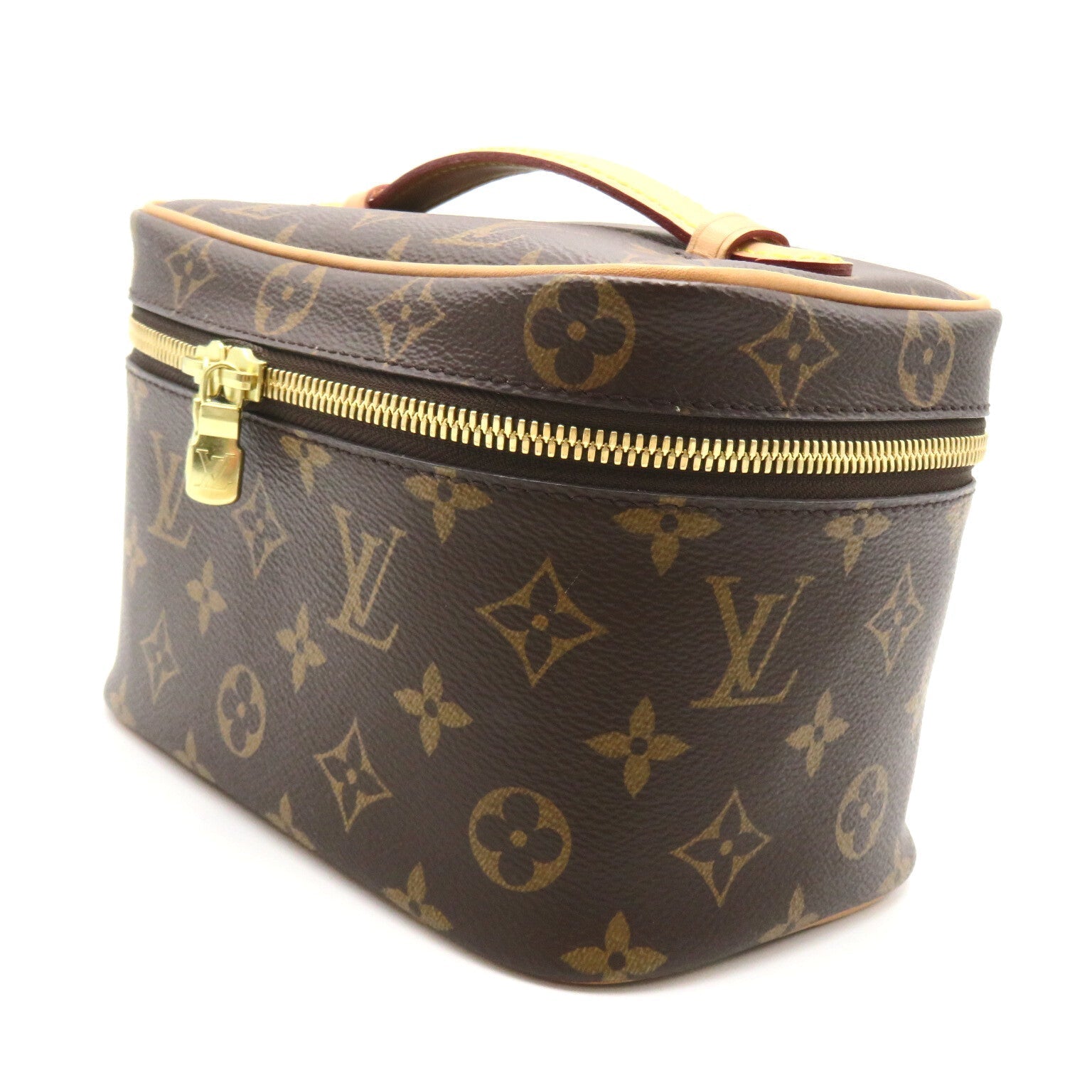 Louis Vuitton Louis Vuitton Nice Mini Vanity Bag Handbag PVC Coated Canvas Monogram  Brown M44495