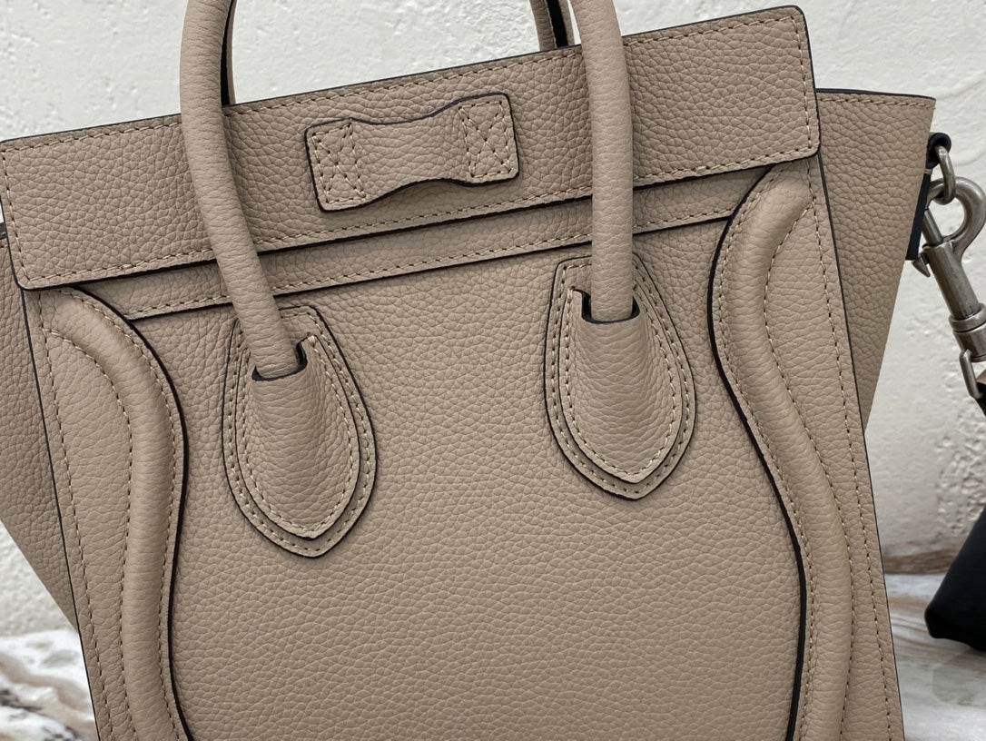 GLAMI Nano LuGucciage Bag In Drummed Light Brown For Women 8in/20cm 189243DRU.03UN