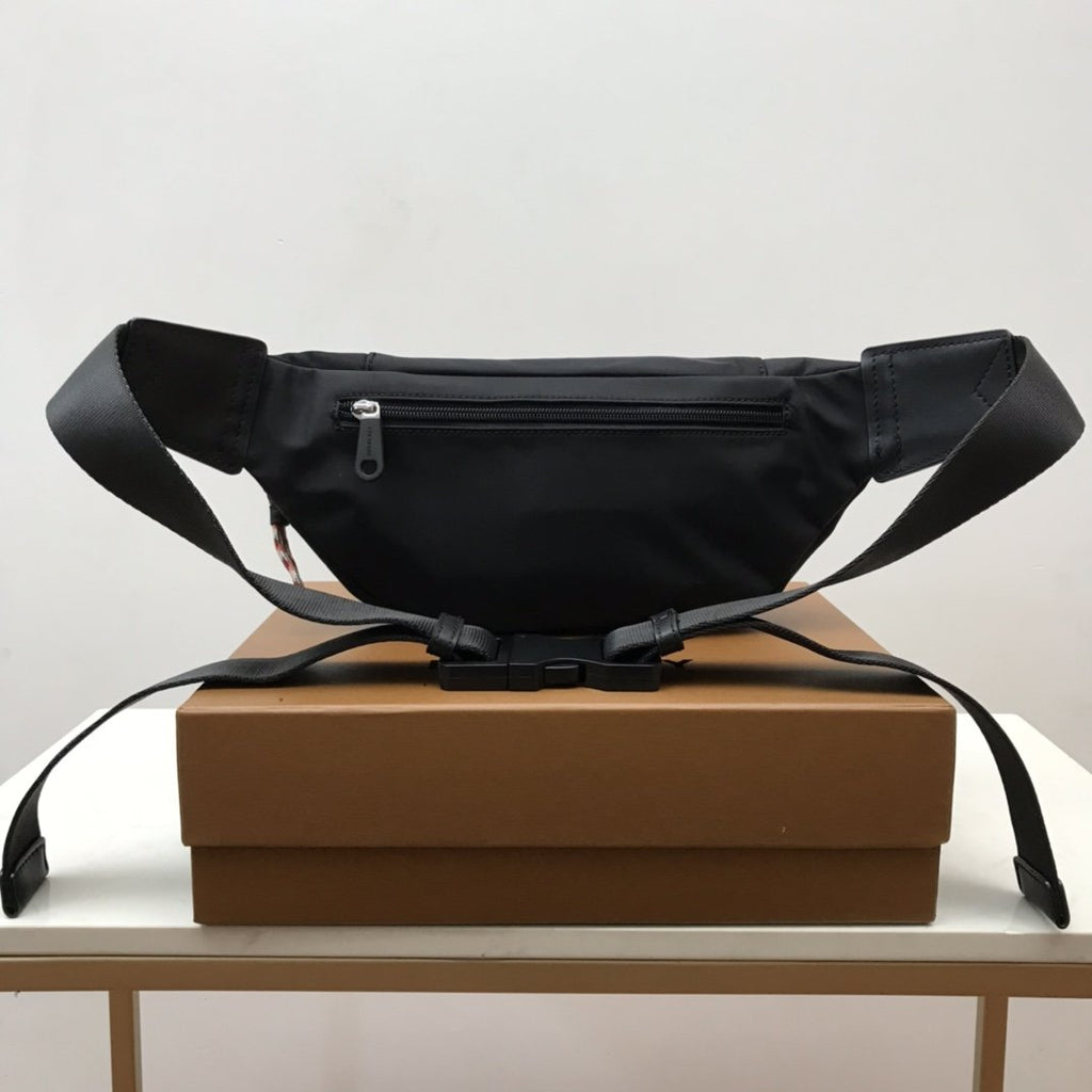 GLAMI Logo Detail Econyl Sonny Bum Bag Black For Men, Bags 12.2in/31cm