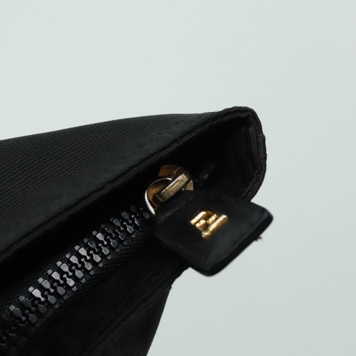 FENDI Hand Bag Nylon Black 92994