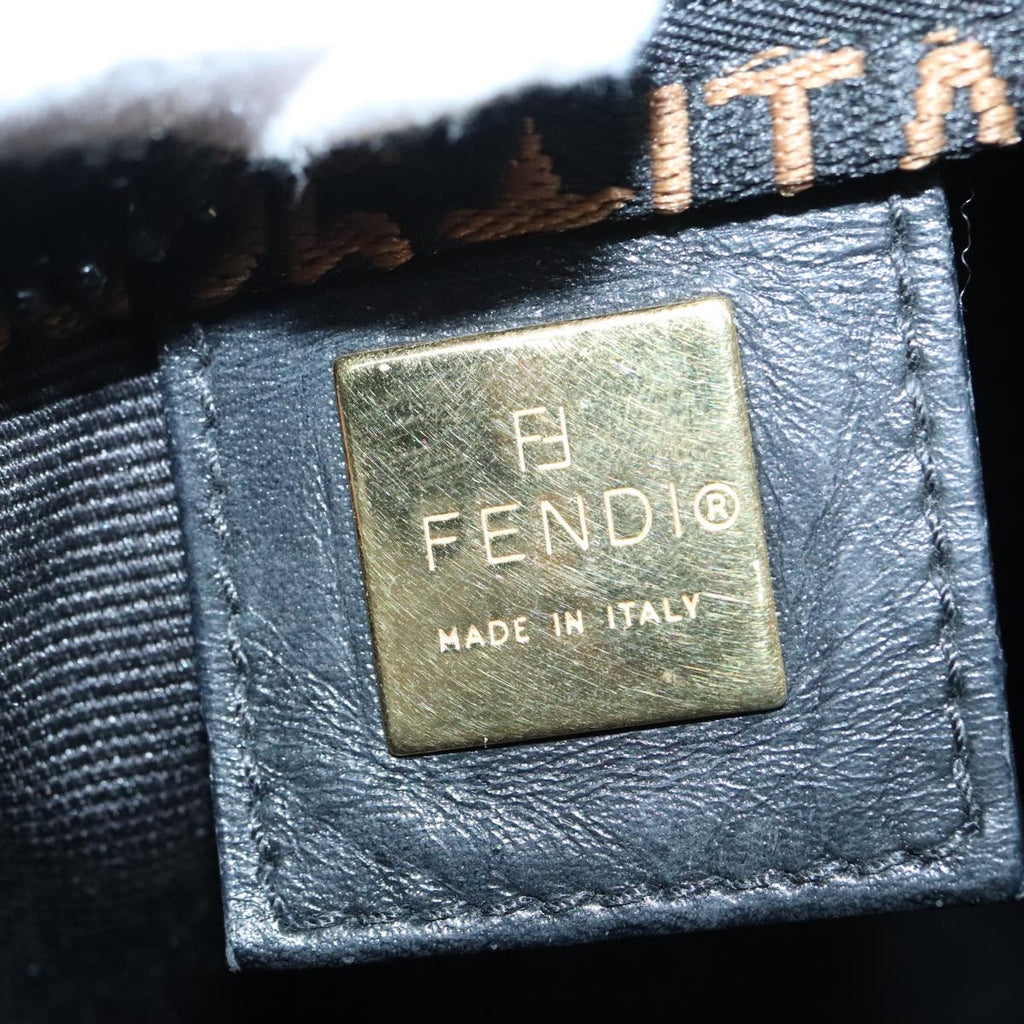 FENDI Hand Bag Nylon Black 92994