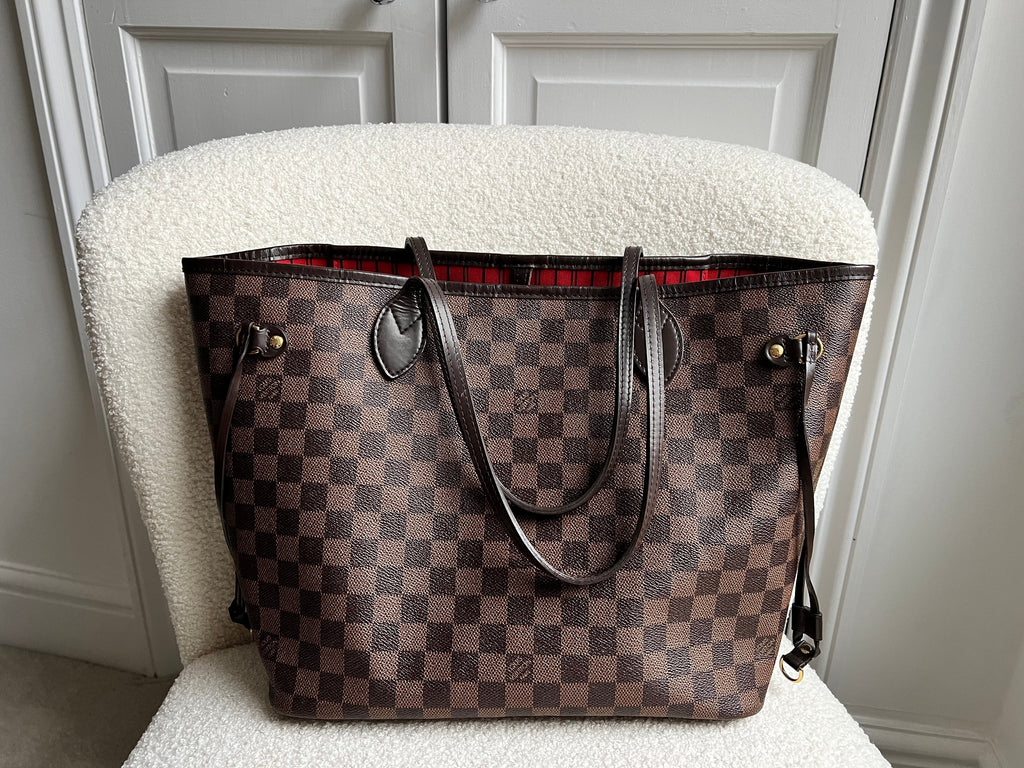 Louis Vuitton Neverfull MM Damier Ebene Cherry Interior (RRP £1,410)