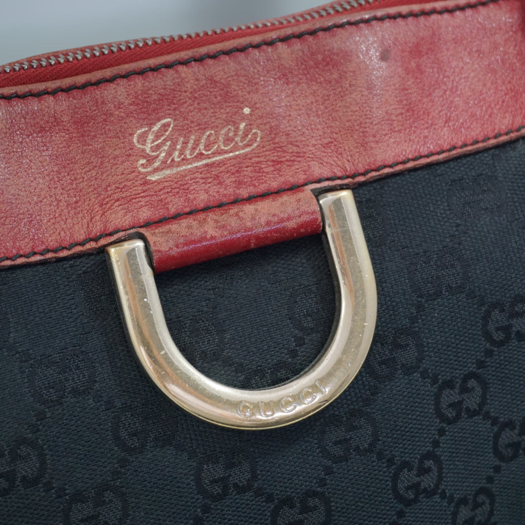 Gucci Sort og RÃƒÆ’Ã‚Â¸d Skuldertaske