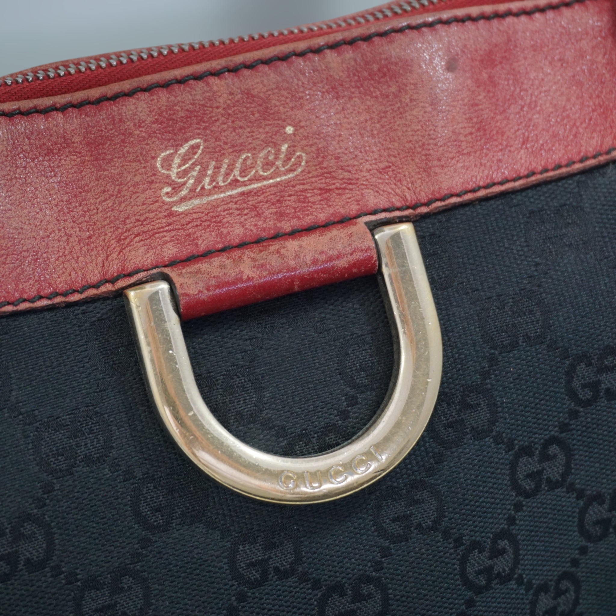 Gucci Sort og RÃƒÆ’Ã‚Â¸d Skuldertaske