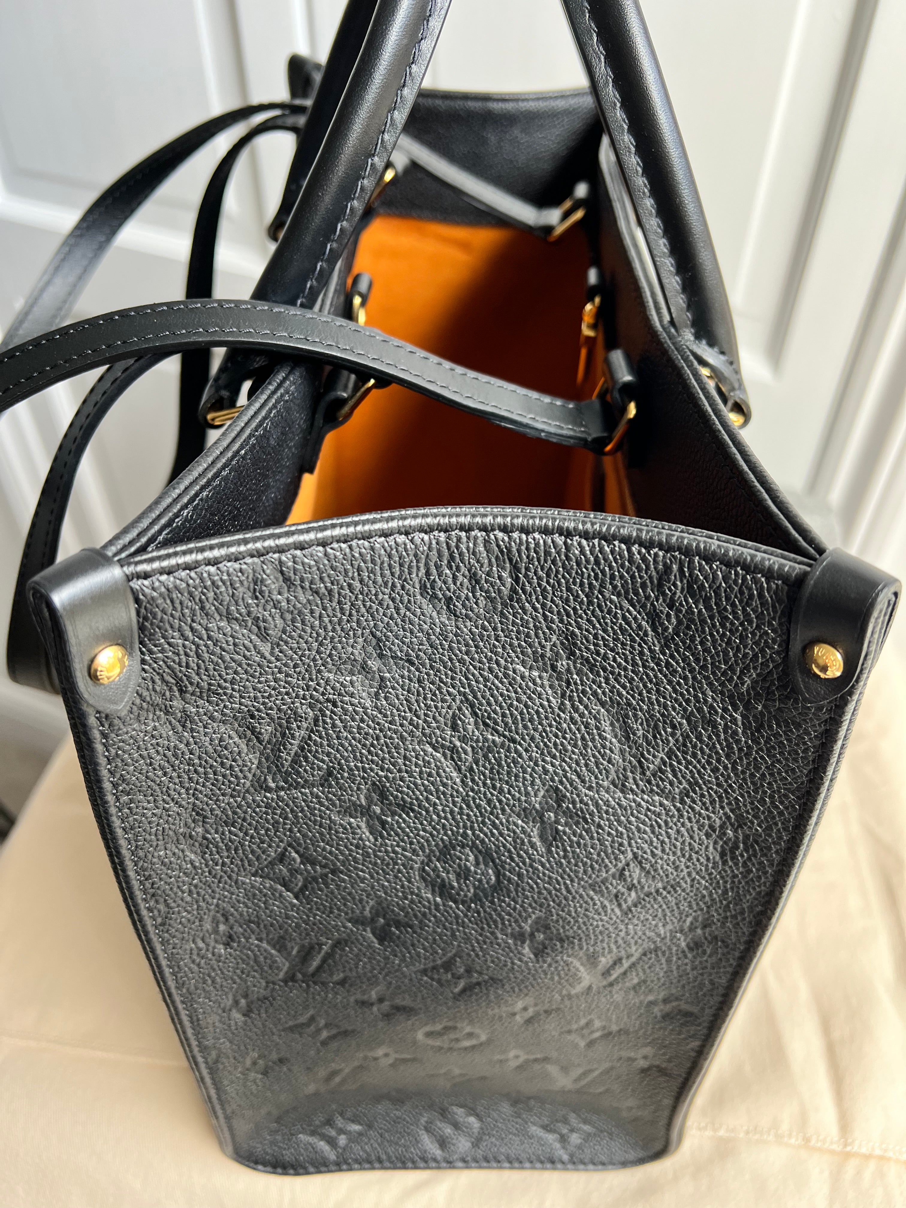Louis Vuitton On the Go MM Black Empreinte (RRP £2,450)