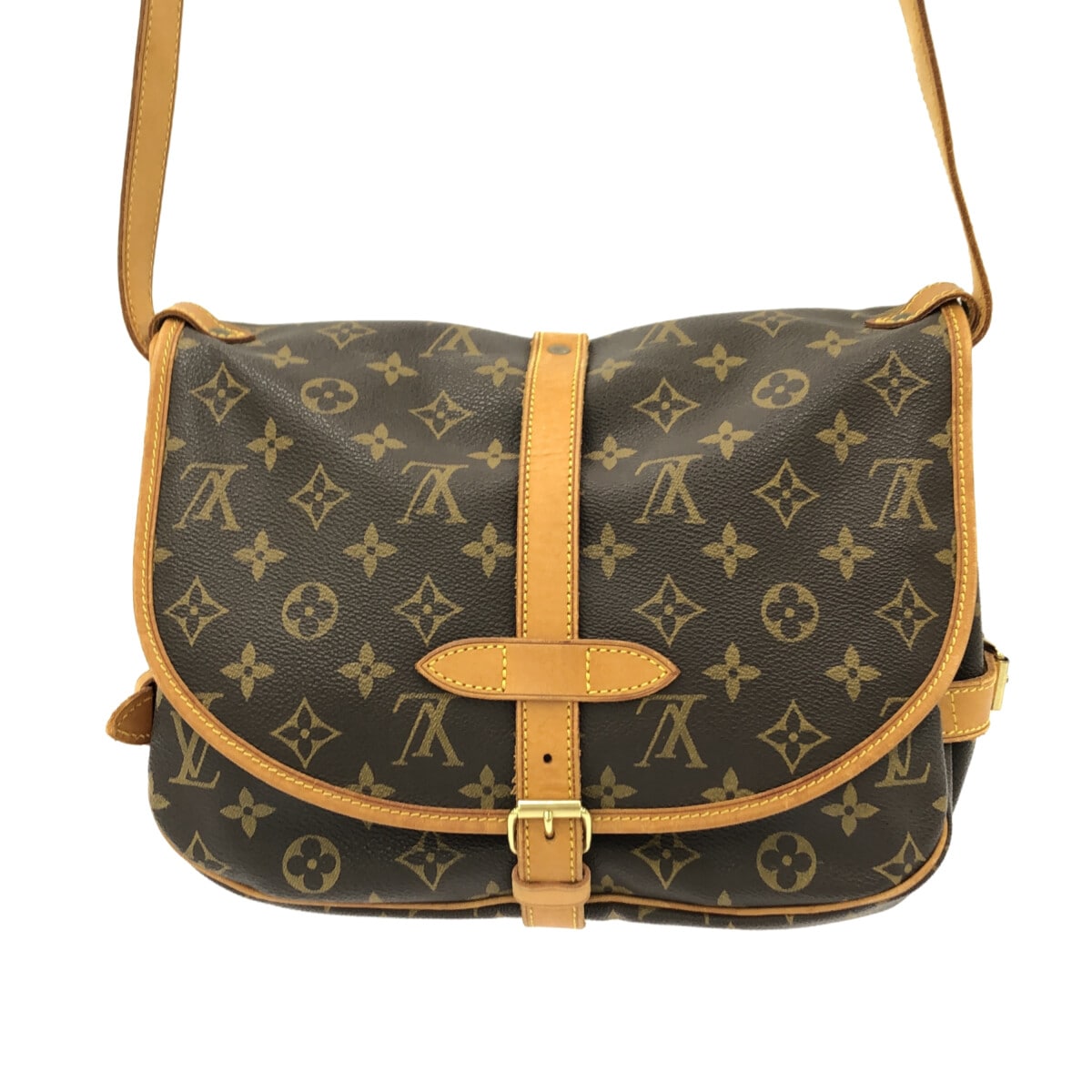 Louis Vuitton Saumur 30  Canvas Shoulder Bag ()