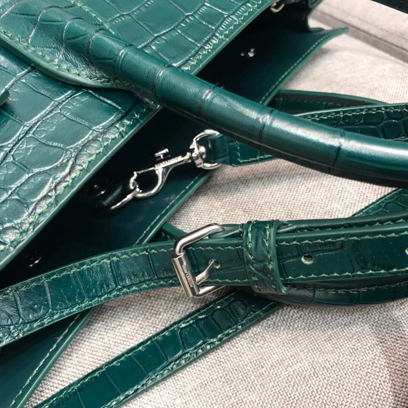 GLAMI Sac De Jour Small In Embossed CrocoGLAMIle Green For Women 12.5in/32cm YSLÃ‚Â 