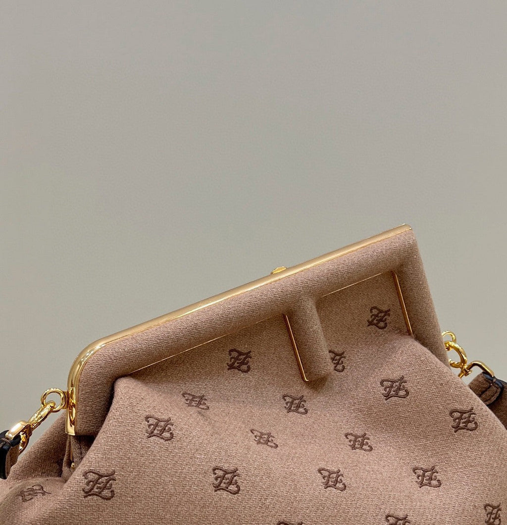 FI First MeGLAMIum Brown Bag For Woman 32cm/12.5in