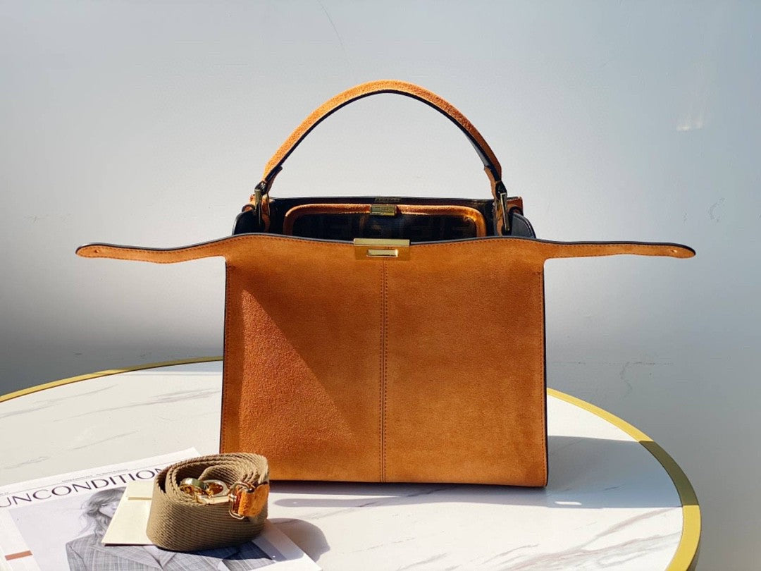 FI GlamI X-Lite Tote MeGLAMIum Brown Bag For Woman 30cm/12in