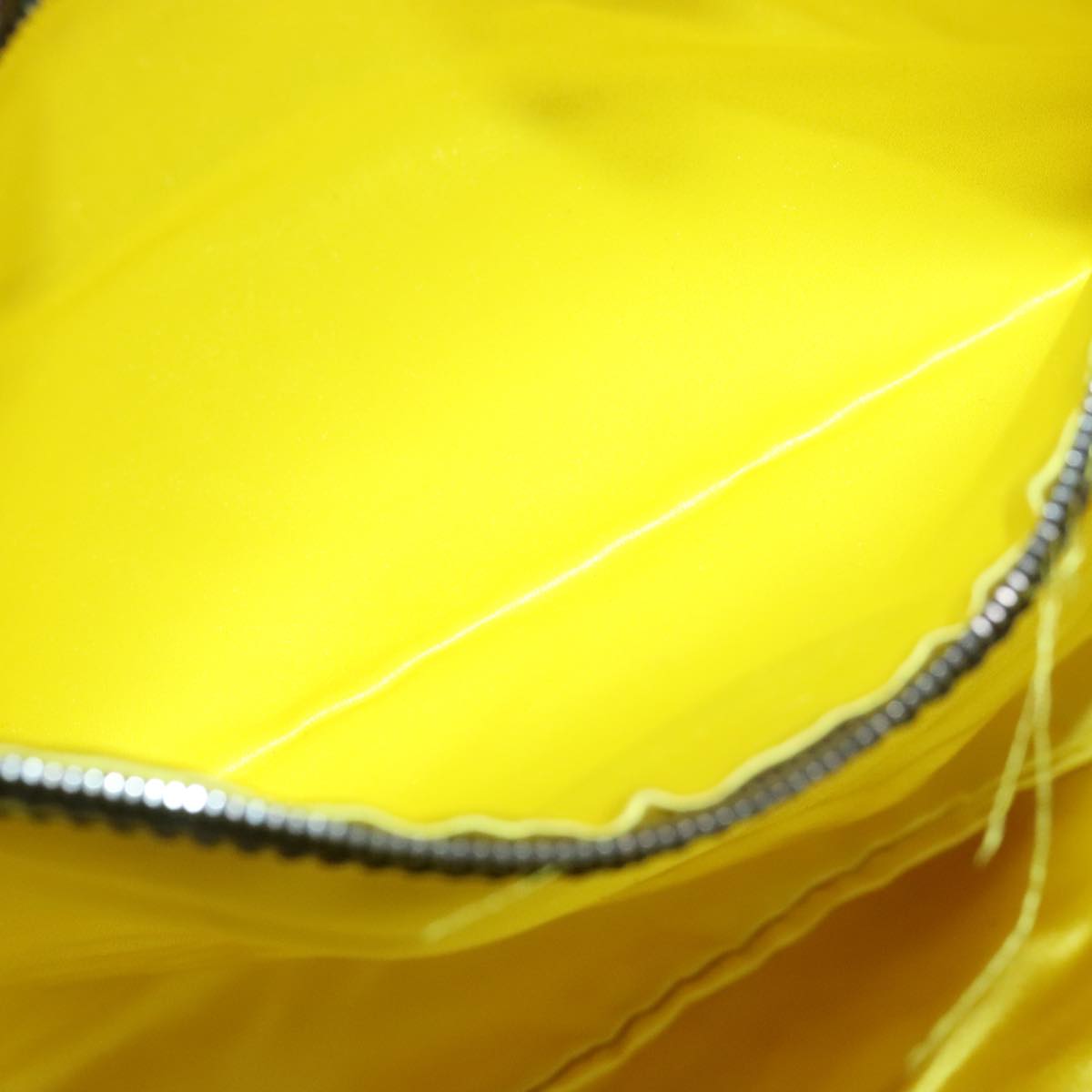 FENDI Tote Bag Cotton Yellow Silver 93257