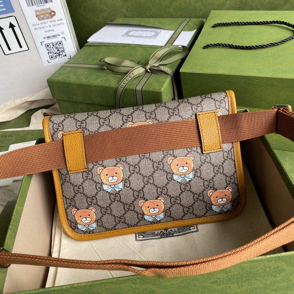 Glami OphiGLAMIa Belt Bag Beige And Orange Glami Supreme Canvas For WomenÃ‚Â  8.7in/22cm Glami Ã‚Â Ã¢â‚¬Å½