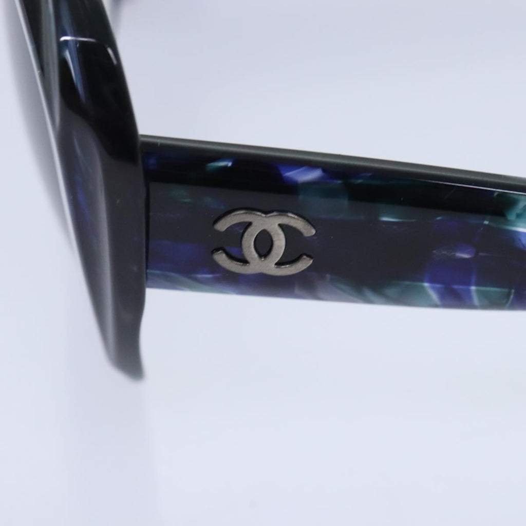 CHANEL Sunglasses plastic Navy Blue CC 93459