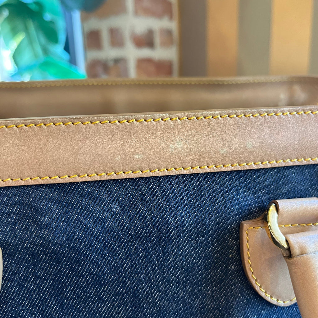CHRISTIAN DIOR Vintage Blue Denim Tote