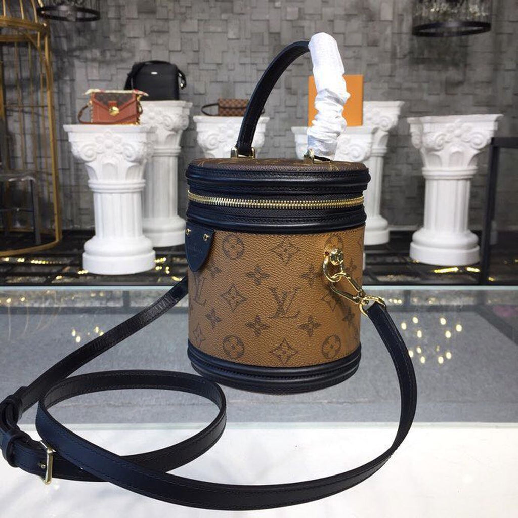 LV Cannes Monogram And Monogram Reverse Canvas By Nicolas Ghesquiere For Women, WomenÃ¢â‚¬â„¢s Handbags, Shoulder And Crossbody Bags 5.9in/15cm LV M43986
