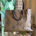 LOUIS VUITTON OnTheGo GM Giant Monogram Reverse Canvas Tote Bag