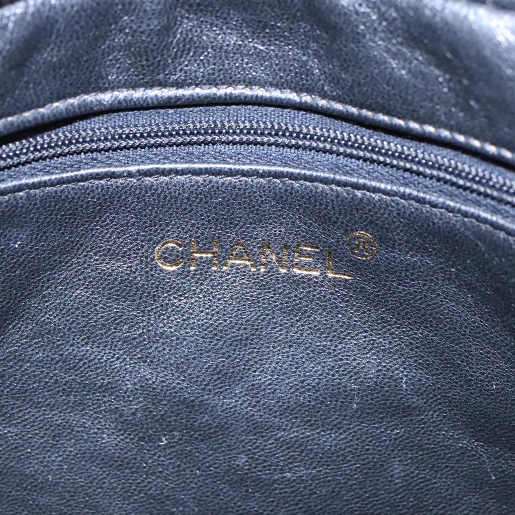 CHANEL Chain Shoulder Bag Lamb Skin Gold Pink CC 93604