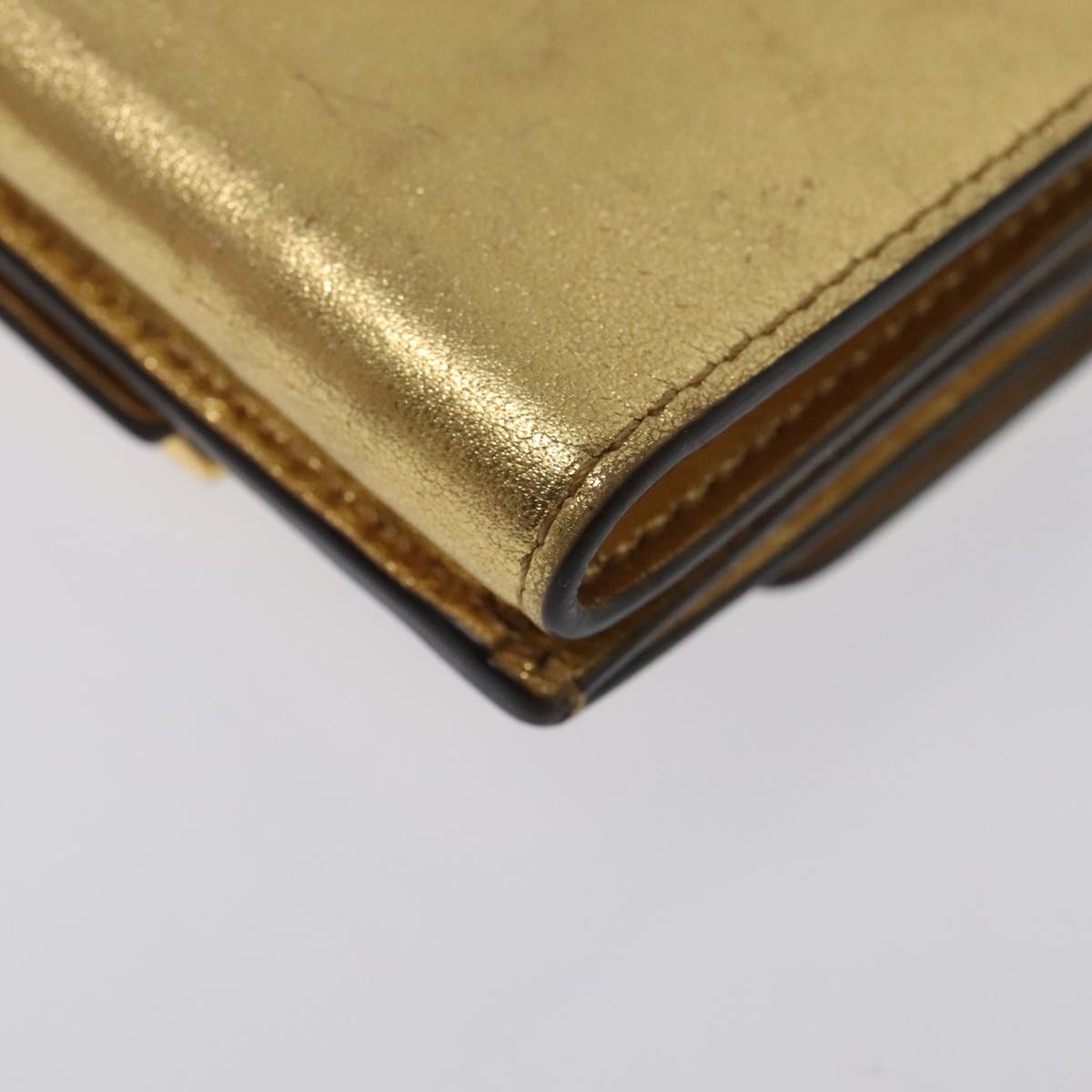 FENDI Zucca Canvas Wallet Gold Tone 8M0395 93704
