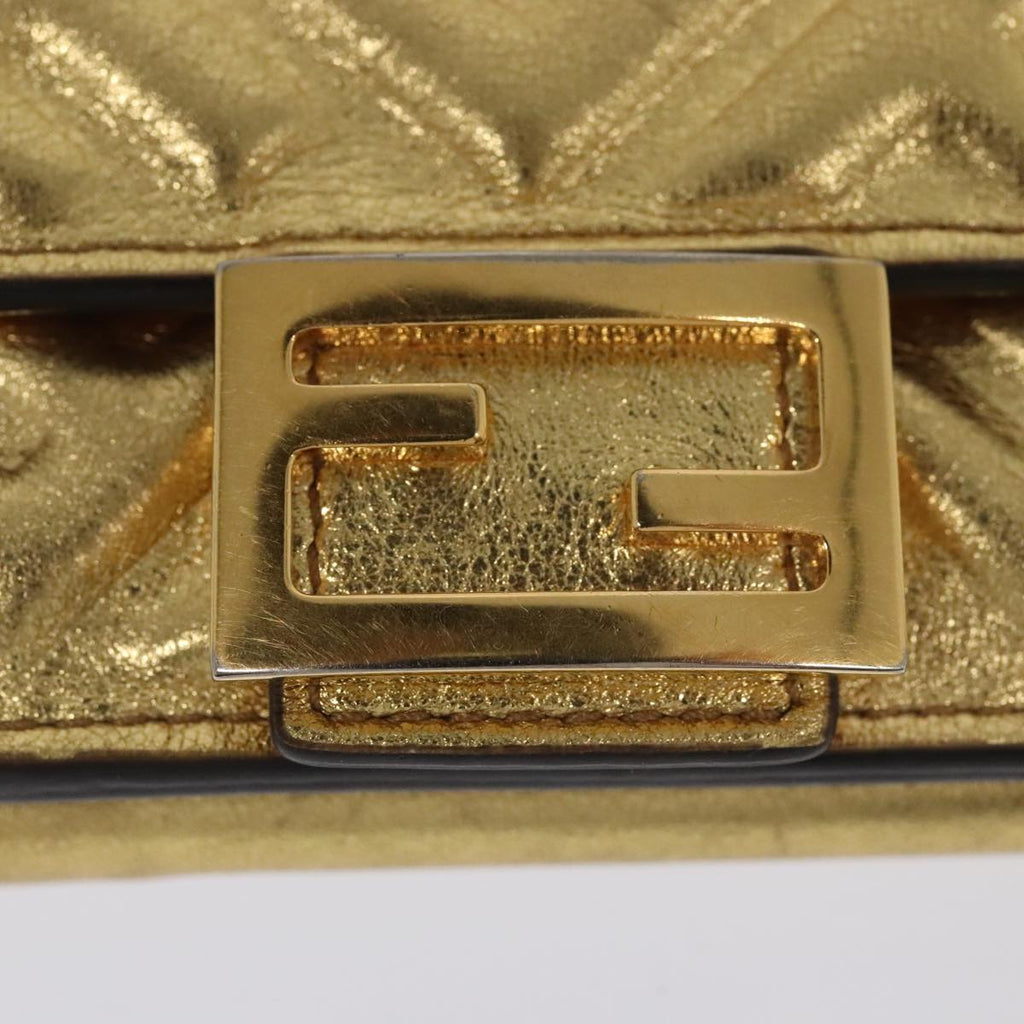 FENDI Zucca Canvas Wallet Gold Tone 8M0395 93704